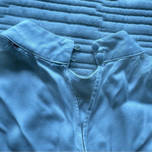 Zara White Lace Sleeve Top - Picture 5 of 7